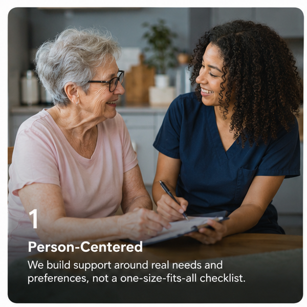 Person-Centered care &mdash; built around real needs and preferences