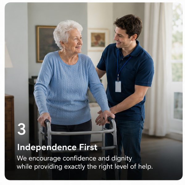 Independence first — confidence and dignity at home